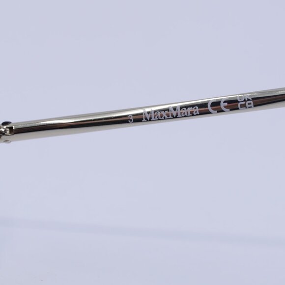 MaxMara MALIBU9 MM0079 46X Sunglasses Brown Butterfly Frame, Blue Lenses - Picture 3 of 10